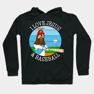 I Love Jesus and Baseball Hoodie